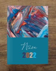 ατζέντα ημερήσιο ημερολόγιο 2022 - colorfull marbel