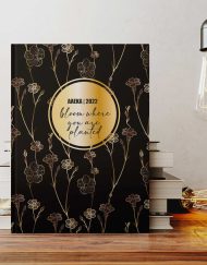 ατζέντα ημερήσιο ημερολόγιο 2022 - gold floral