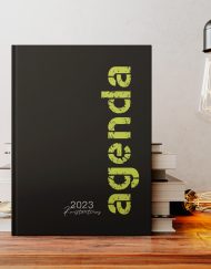 ατζέντα ημερήσιο ημερολόγιο 2023 - Black lime
