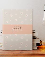 ατζέντα ημερήσιο ημερολόγιο 2023 - Clean white daizy